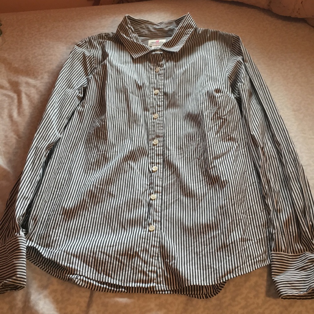 J Crew Women’s Striped Collared Button Down